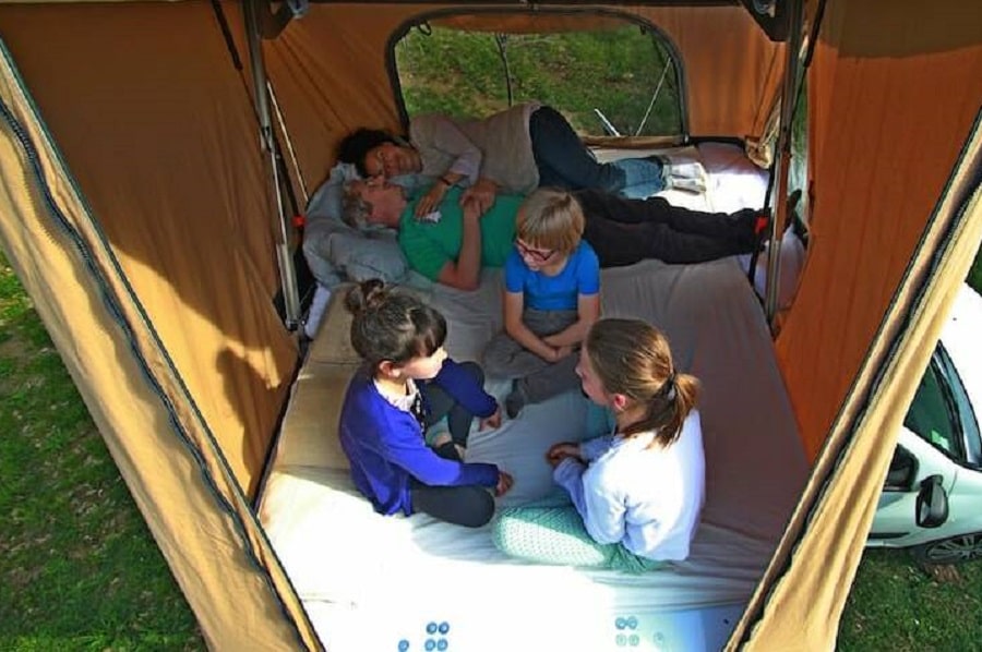 tente toit famille 5 personnes