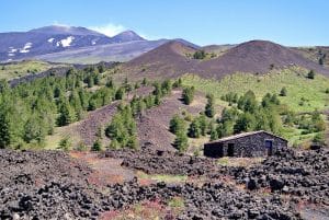 Mount Etna With A Campervan