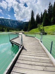 courchevel lac de la rosière halte en van camping car aménagé van away