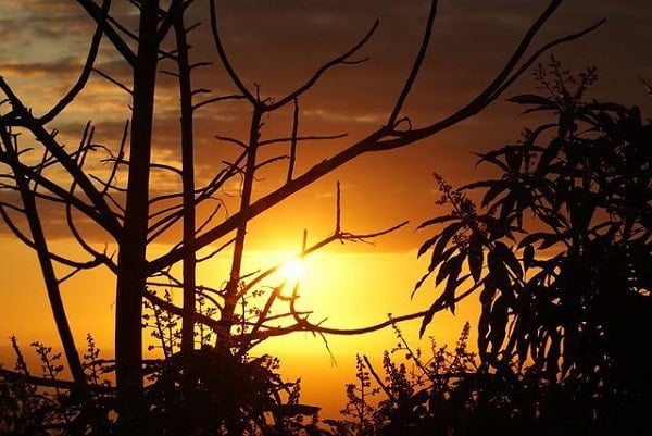 coucher de soleil ile de la reunion en van