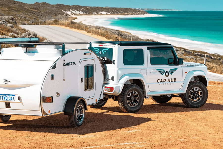 caretta avec vehicule 9x6