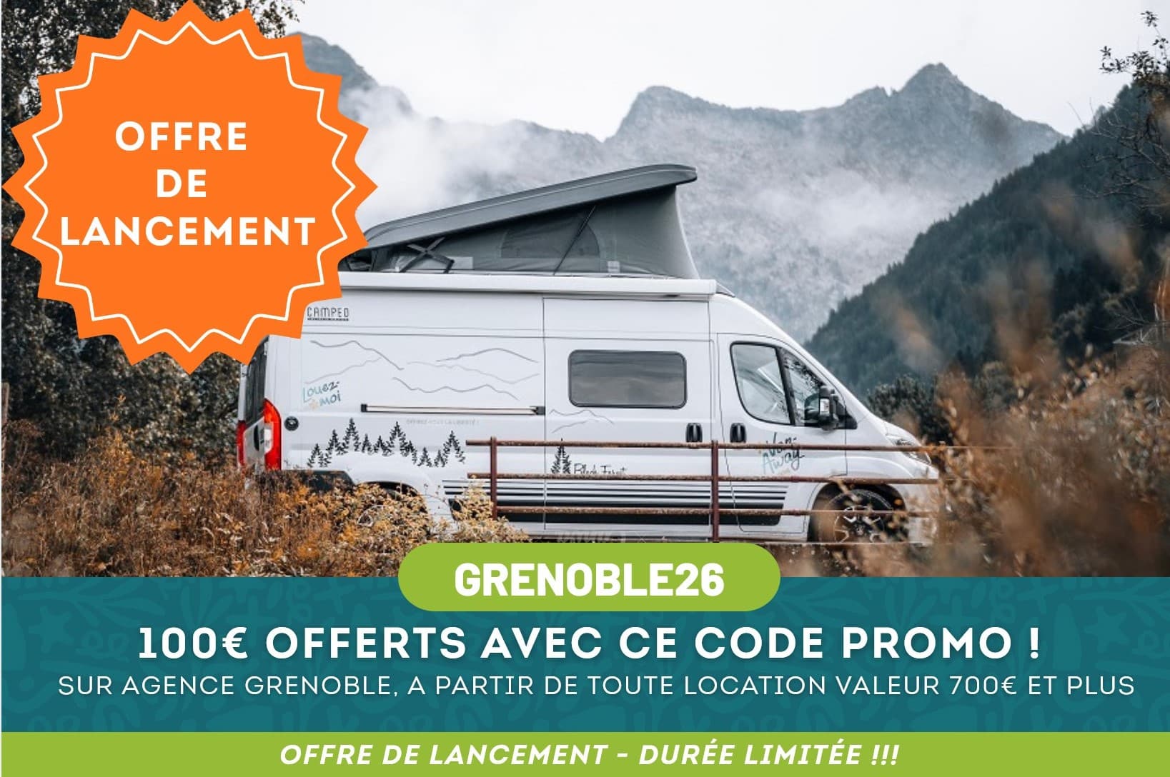 code promo location van grenoble